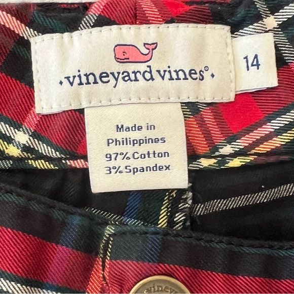 Vineyard Vines Plaid Pants, size 14. - Picture 4 of 4